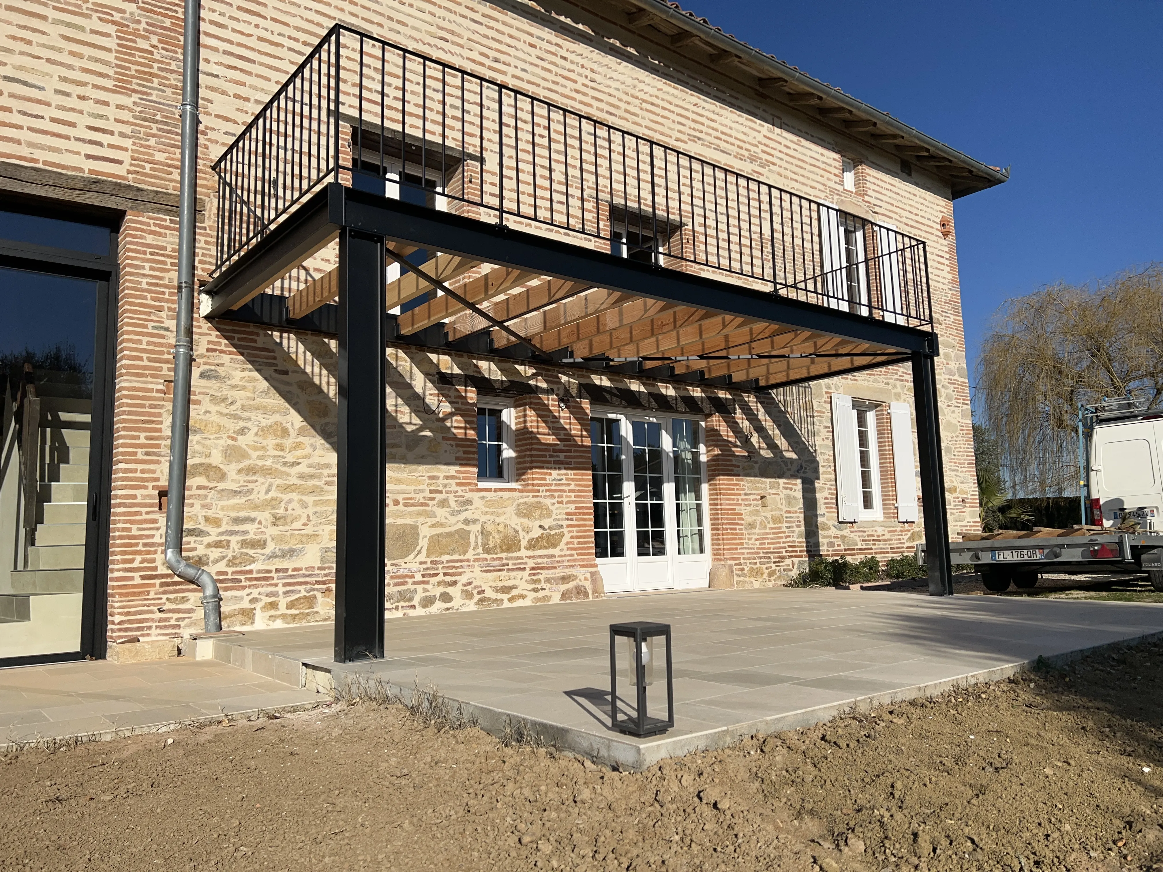 Terrasse sur pilotis